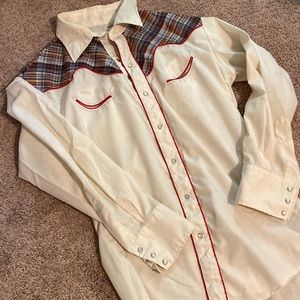 Vintage Montgomery Ware Western Ware button up